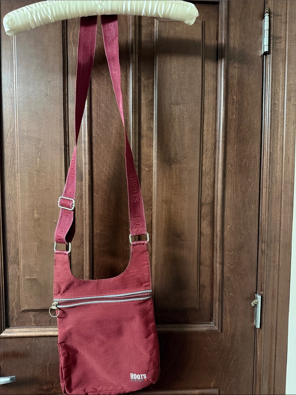 Roots Burgundy Crossbody Shoulder Bag